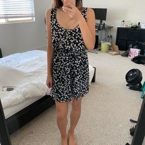 BNWT BCBGeneration Black Floral Flower Dress